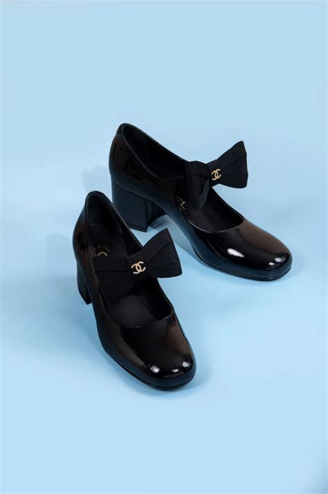 chanel mary janes bow|chanel shoes mary janes.